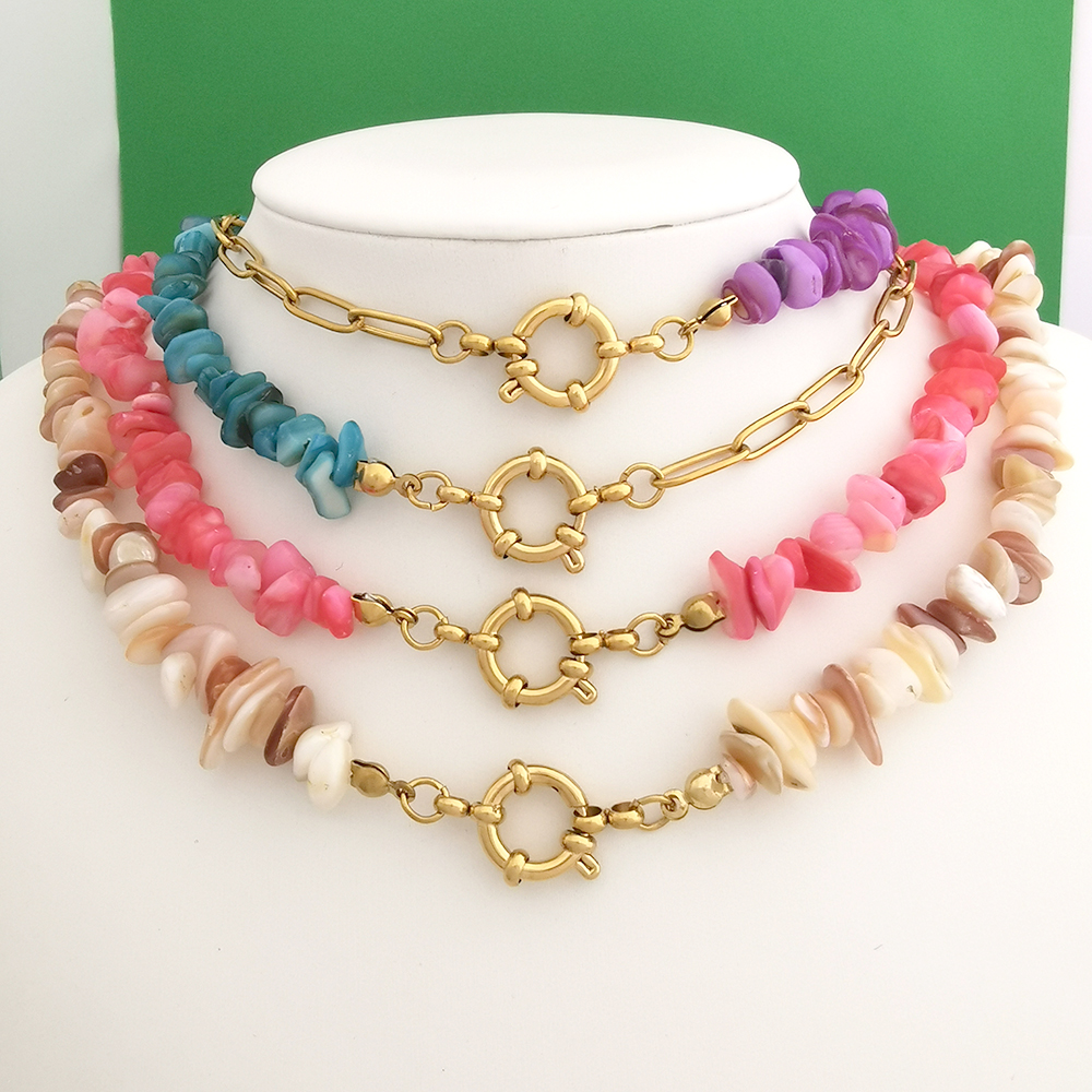 Battle Rope Anchor - Anchor Clasp Necklace Women Choker Shell