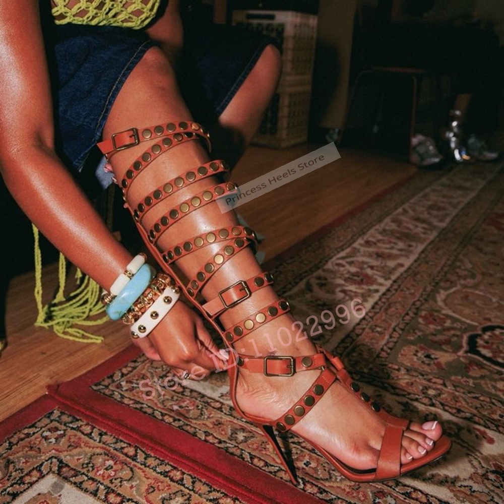 Crossfit Ladies - Rivet Buckle Straps Sandals Open Toe