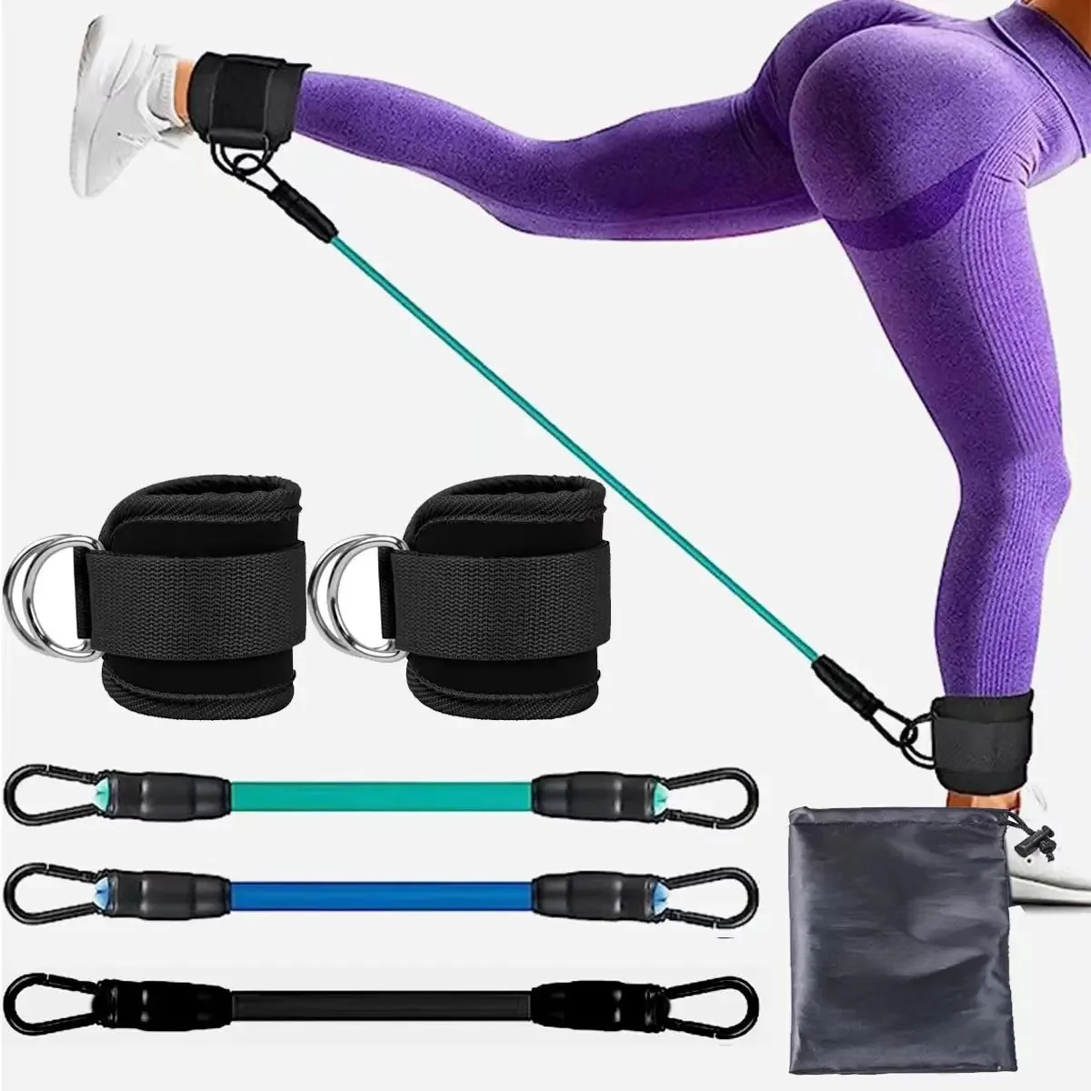Ankle Strap Resistance Bands H - Crossfit Workout With Equipment avaliação e preço