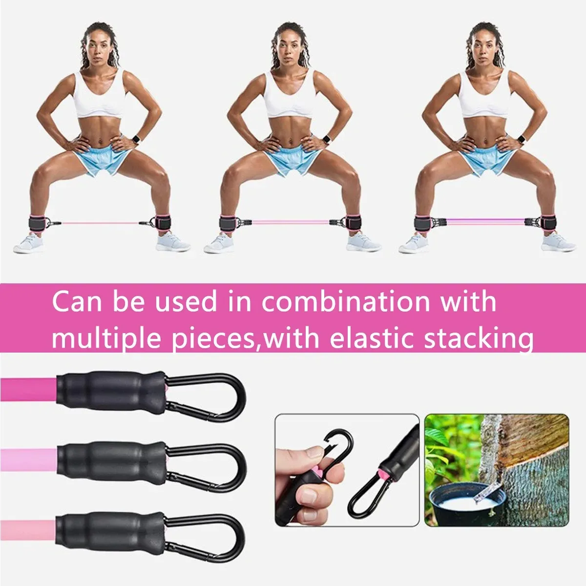Ankle Strap Resistance Bands H - Crossfit Workout With Equipment avaliação e preço