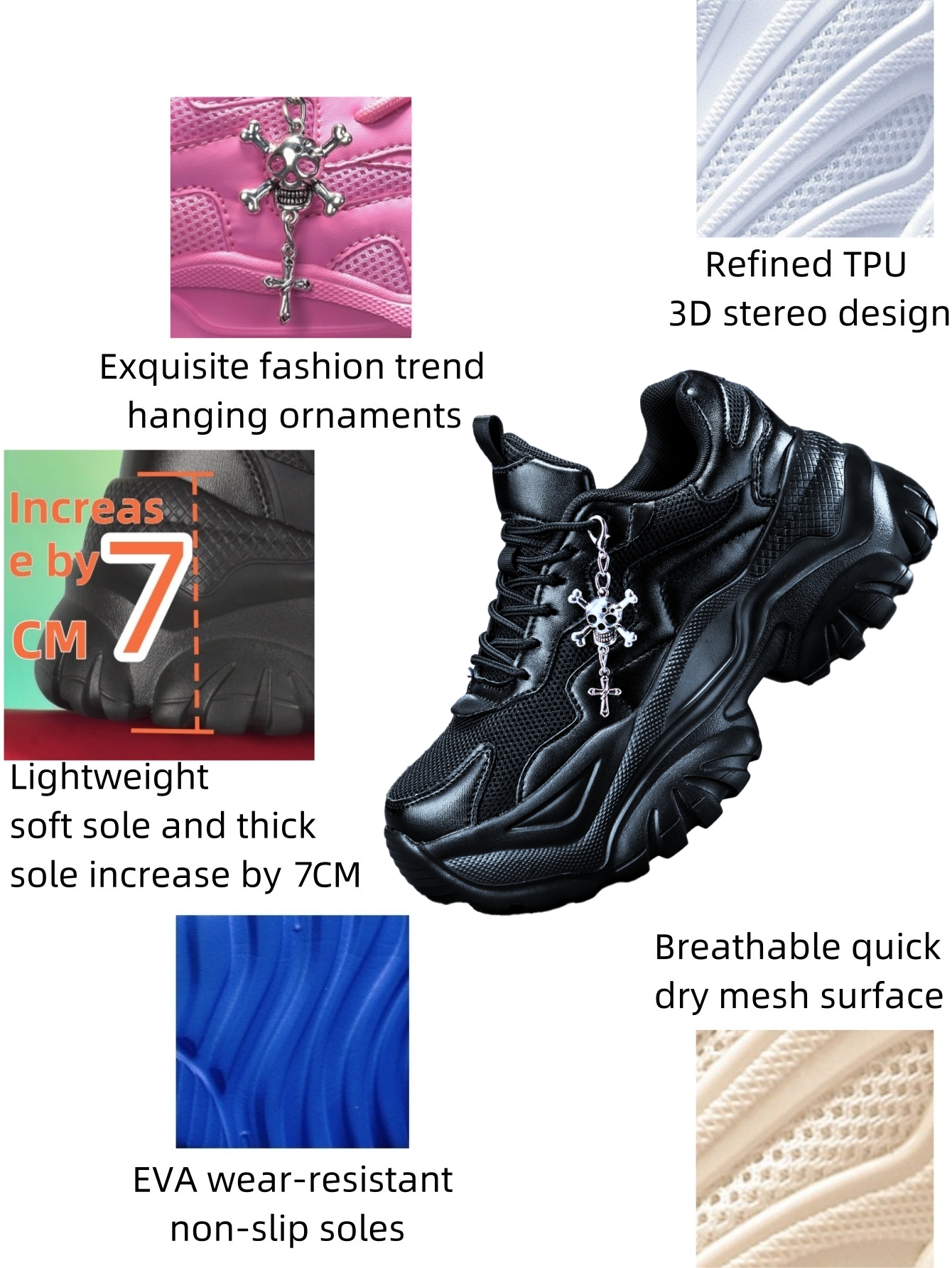 Women's 7cm Height-Increasing  - Crossfit Accessory Work avaliação e preço