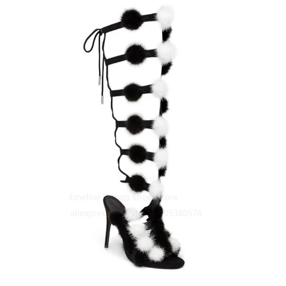 Black Suede Knee High Heels Sa - Crossfit Event avaliação e preço