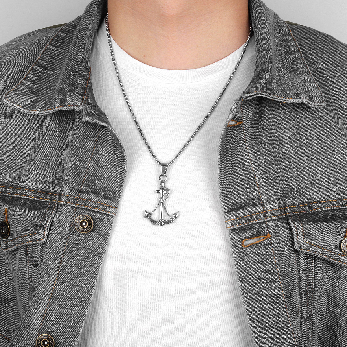 Golden Silver Color Anchor Men - Battle Rope Anchor avaliação e preço