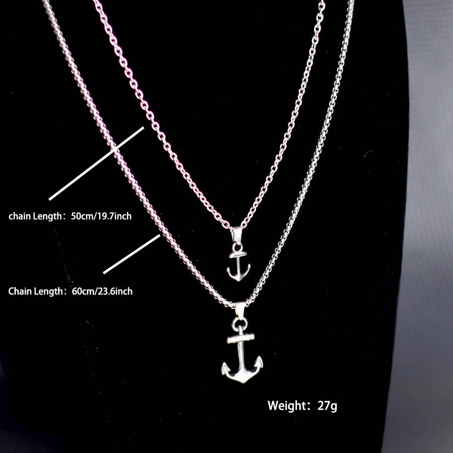 Hiphop Anchor Necklace For Men - Battle Rope Anchor avaliação e preço
