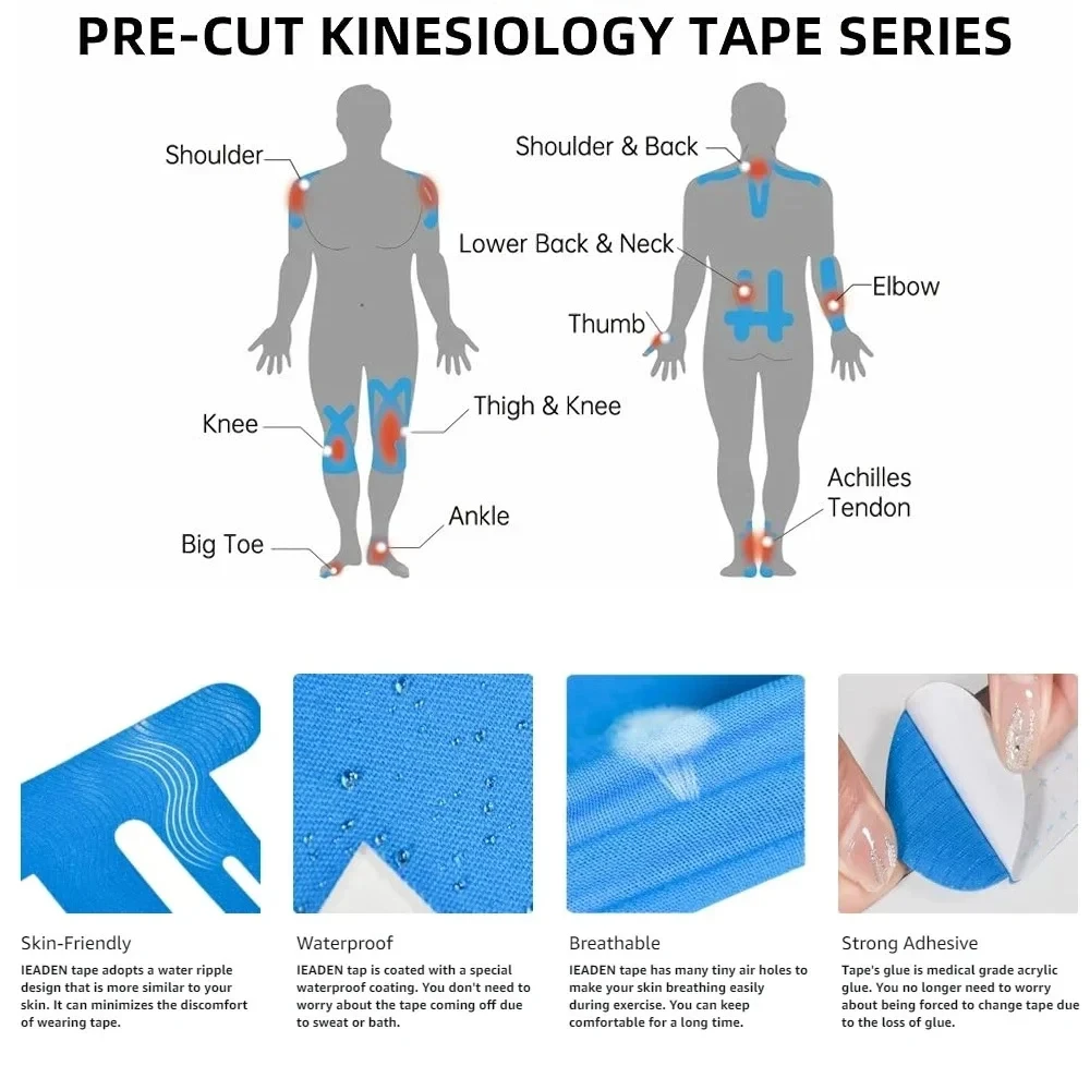 10PCS Precut Kinesiology Tape  - Finger Tape Athletic avaliação e preço