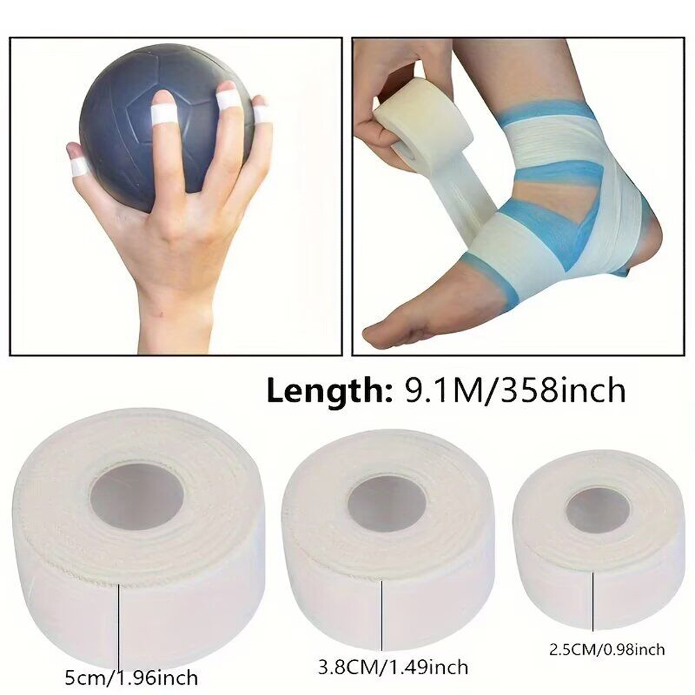 3Rolls White Sports Athletic B - Finger Tape Athletic avaliação e preço