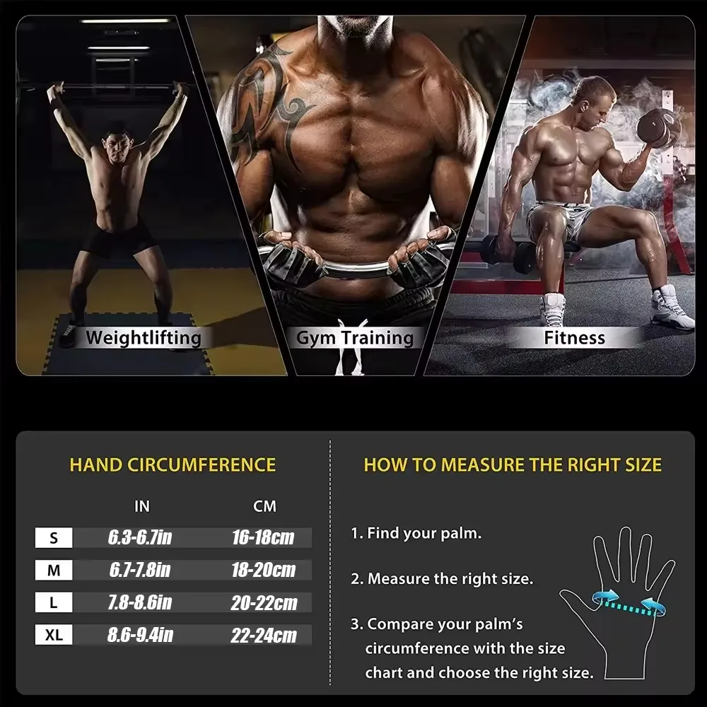1Pair Half Finger Gym Fitness  - Crossfit Workout With Equipment avaliação e preço
