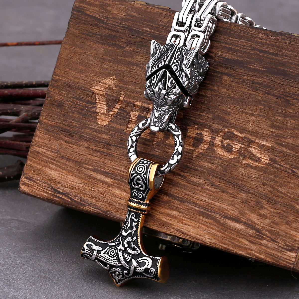 Glamorous Stainless Steel Wolf - Battle Rope Anchor avaliação e preço