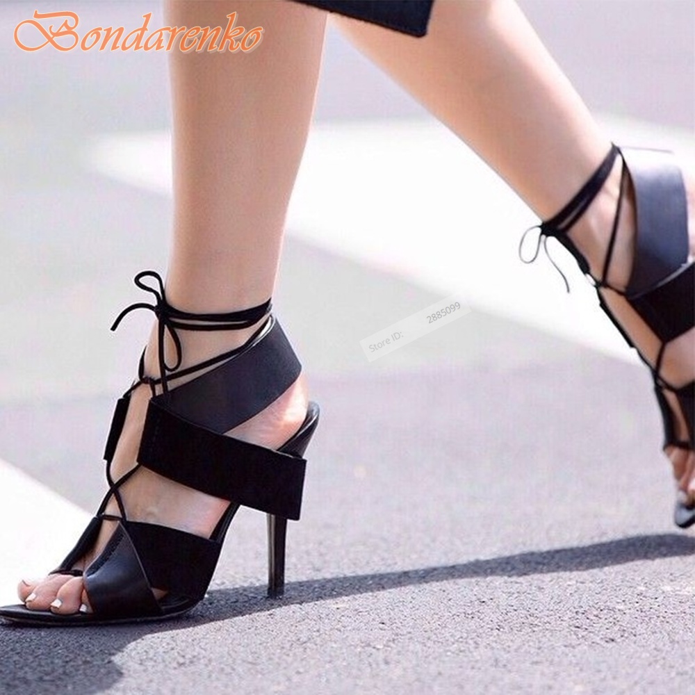 Cross Straps Hollow Sandals St - Crossfit Ladies avaliação e preço