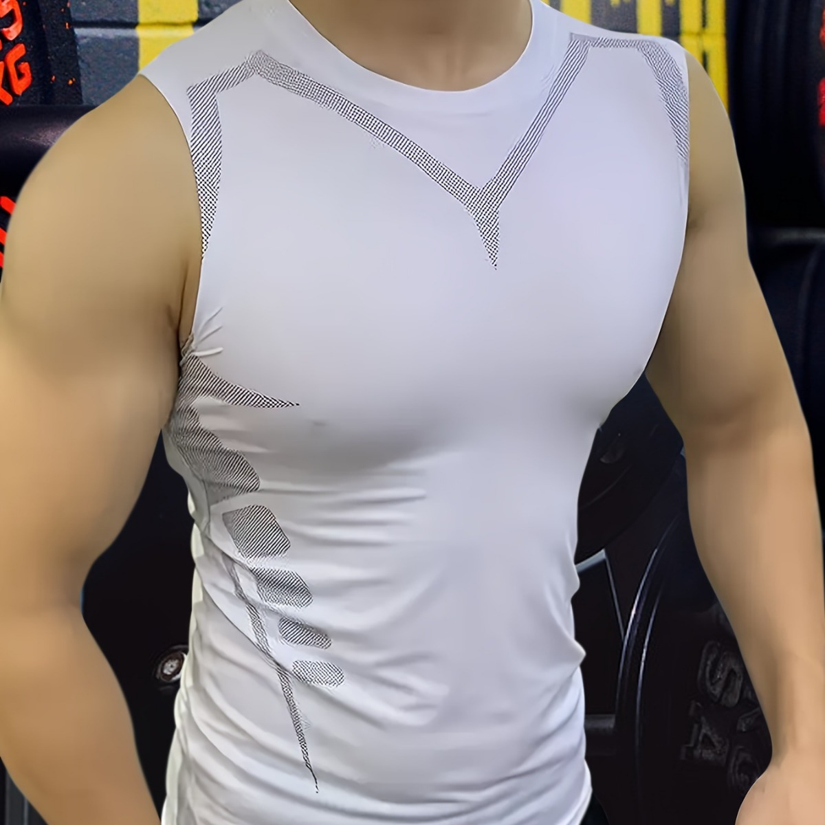 Mans Compression Tank Top Men  - Crossfit Vest avaliação e preço