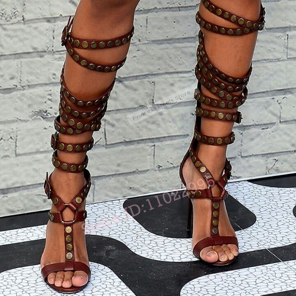 Rivet Buckle Straps Sandals Op - Crossfit Ladies avaliação e preço