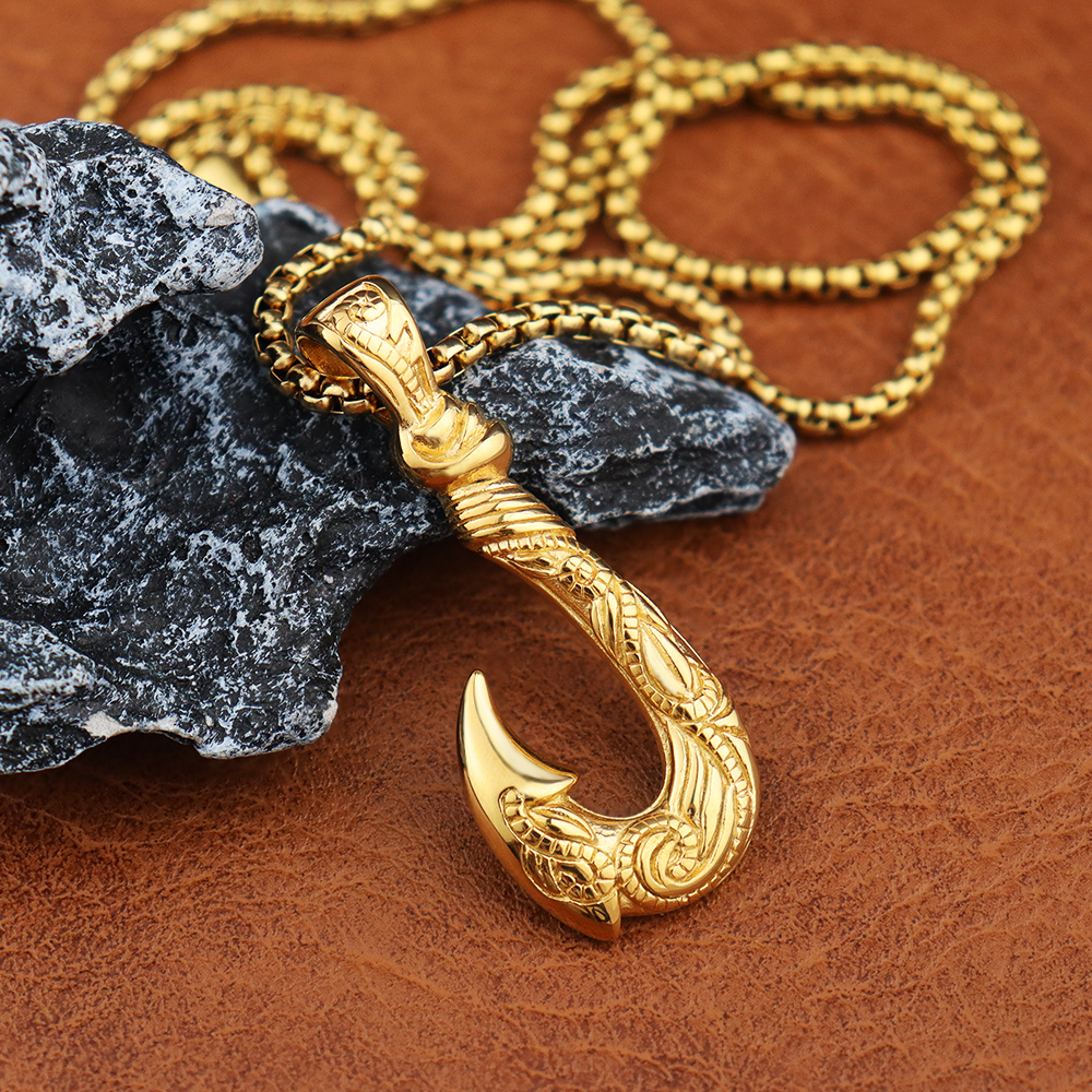Maui Magic Fish Hook Necklace  - Battle Rope Anchor avaliação e preço