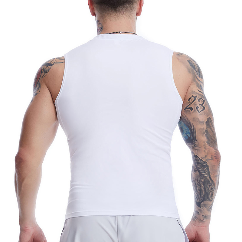 Cross Print Sleeveless Compres - Crossfit Vest avaliação e preço