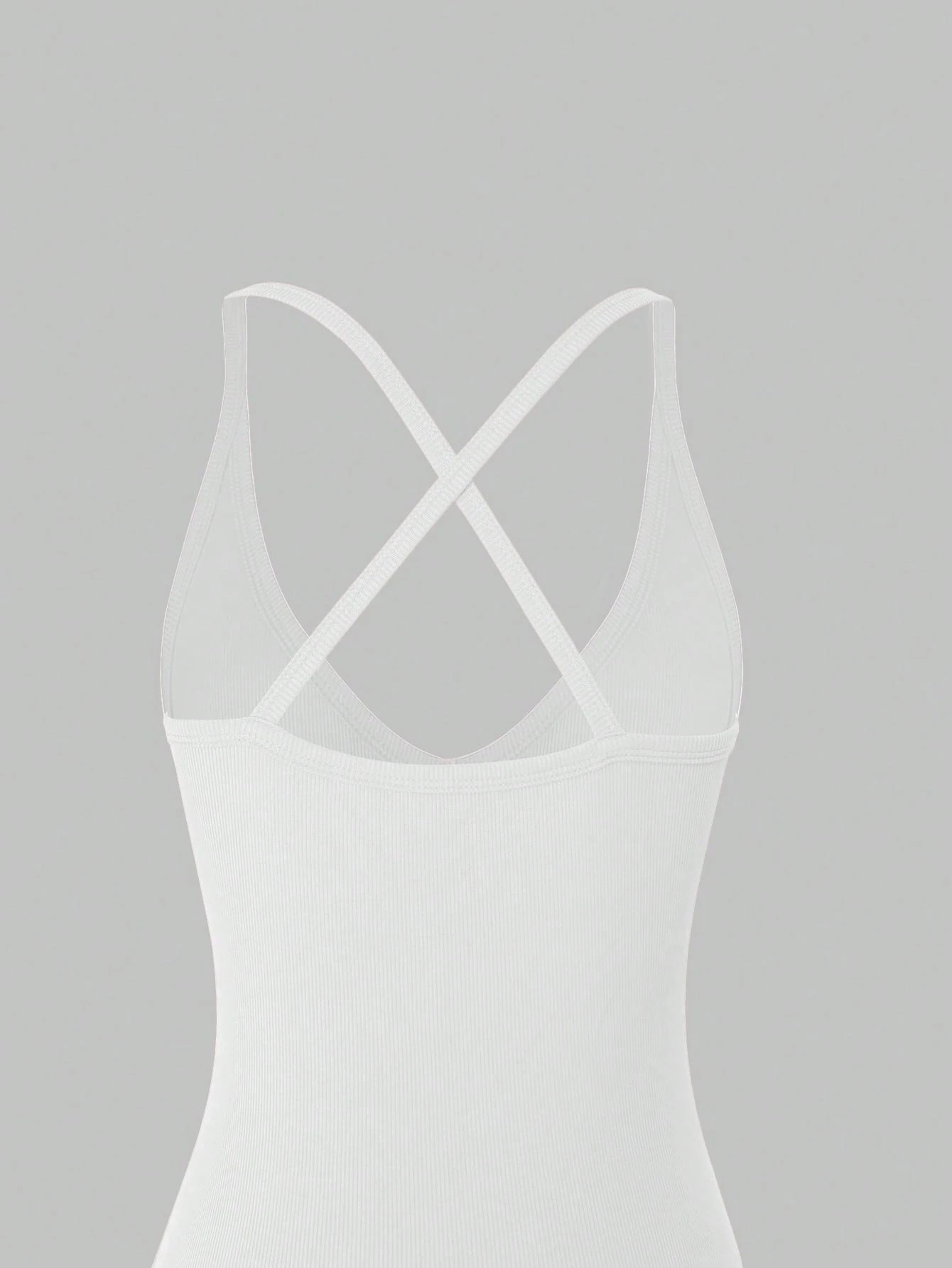 White V-Neck Stretch Knit Midi - Crossfit Event avaliação e preço