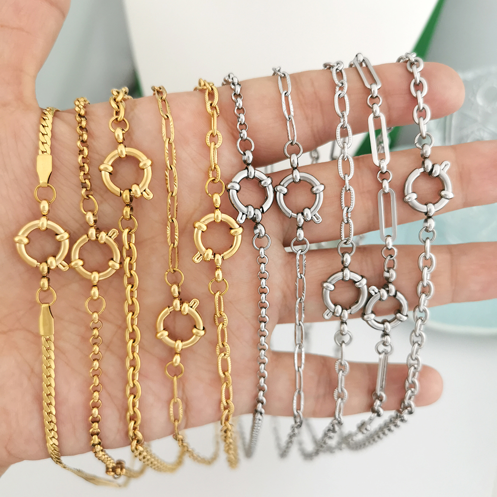 Spring Sailor Clasp Necklace W - Battle Rope Anchor avaliação e preço